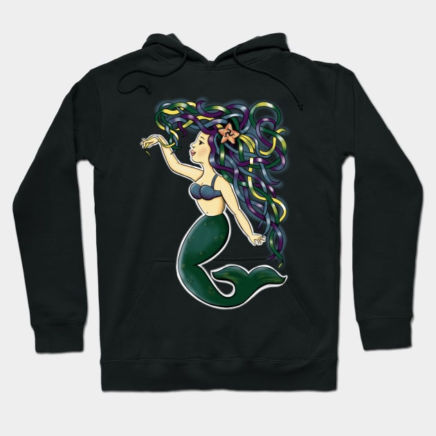 Manx mermaid Hoodie by Manxcraft